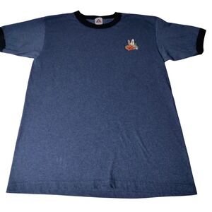 St. Lucia Blue Ringer T Shirt size Large Alstyle Apparel & Activewear - Imperfec